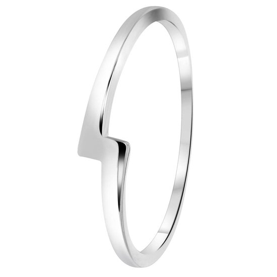 Lucardi - Zilveren ring bliksemschicht