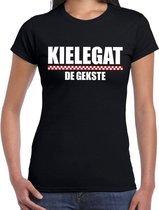 Carnaval t-shirt Kielegat de gekste voor dames - zwart - Breda - carnavalsshirt / verkleedkleding M