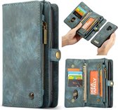 CaseMe Vintage Wallet Case Samsung Galaxy S9 - Blauw