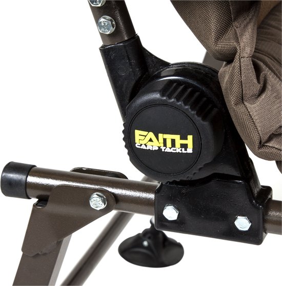 Faith Mistress Chair XL - Karperstoel - Visstoel - Campingstoel - Verstelbaar - Opklapbaar - Met armleuningen - Fleece Zitting - Comfortabel - Stevig - Groen van Faith — afbeelding 3