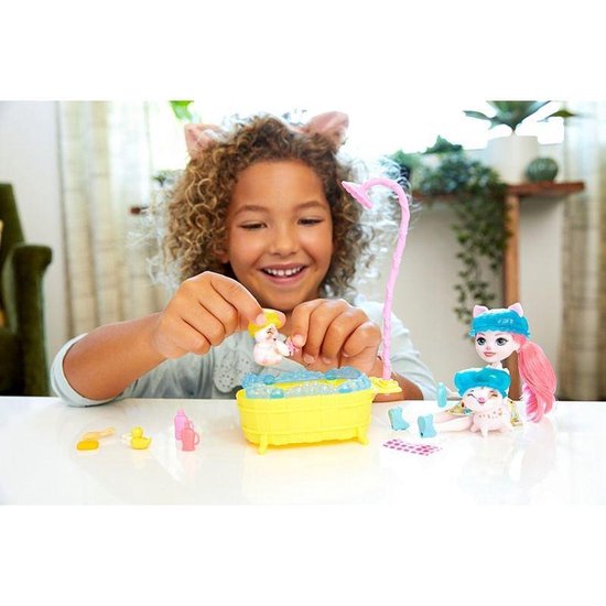Enchantimals Speelset Pop Met Toebehoren Stinkend Schattige Kaptafel 22x27 5cm