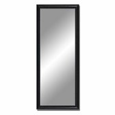 Spiegel Montel Zwart | 69x129 cm | Passpiegel | Zwarte spiegel | Rechthoek | Wandspiegel | Klassiek