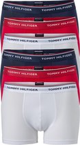 Tommy Hilfiger trunks (2x 3-pack) - heren boxers normale lengte - rood - wit en blauw -  Maat: S