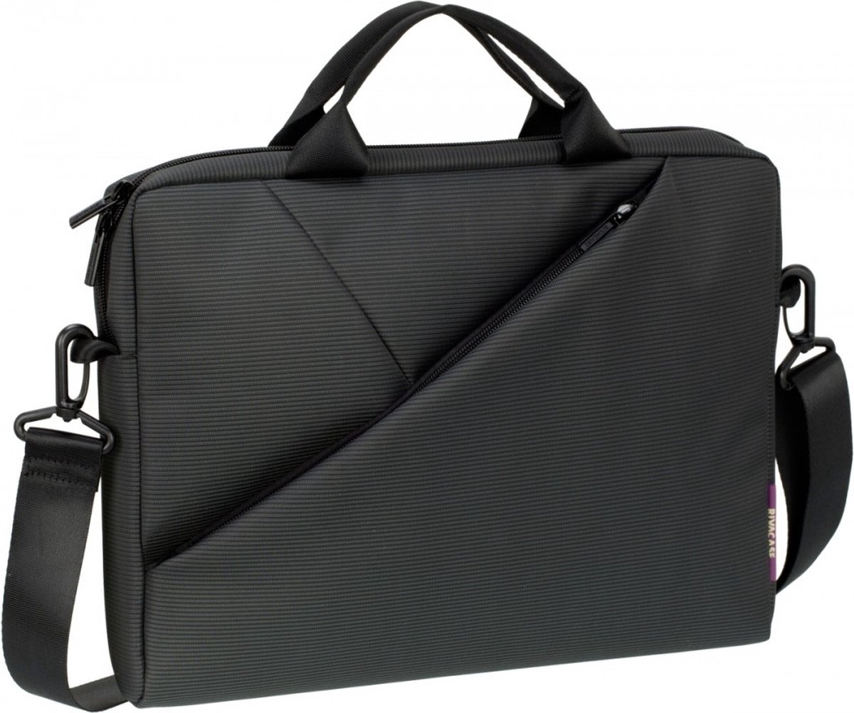RivaCase 8720 - Laptop Schoudertas - 13.3 Inch - Extra vak voor 10.1 Inch tablet - Grijs