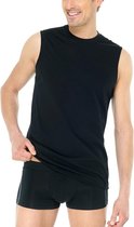 Schiesser Basic Zwart Tanktop Katoen 2-pack - S