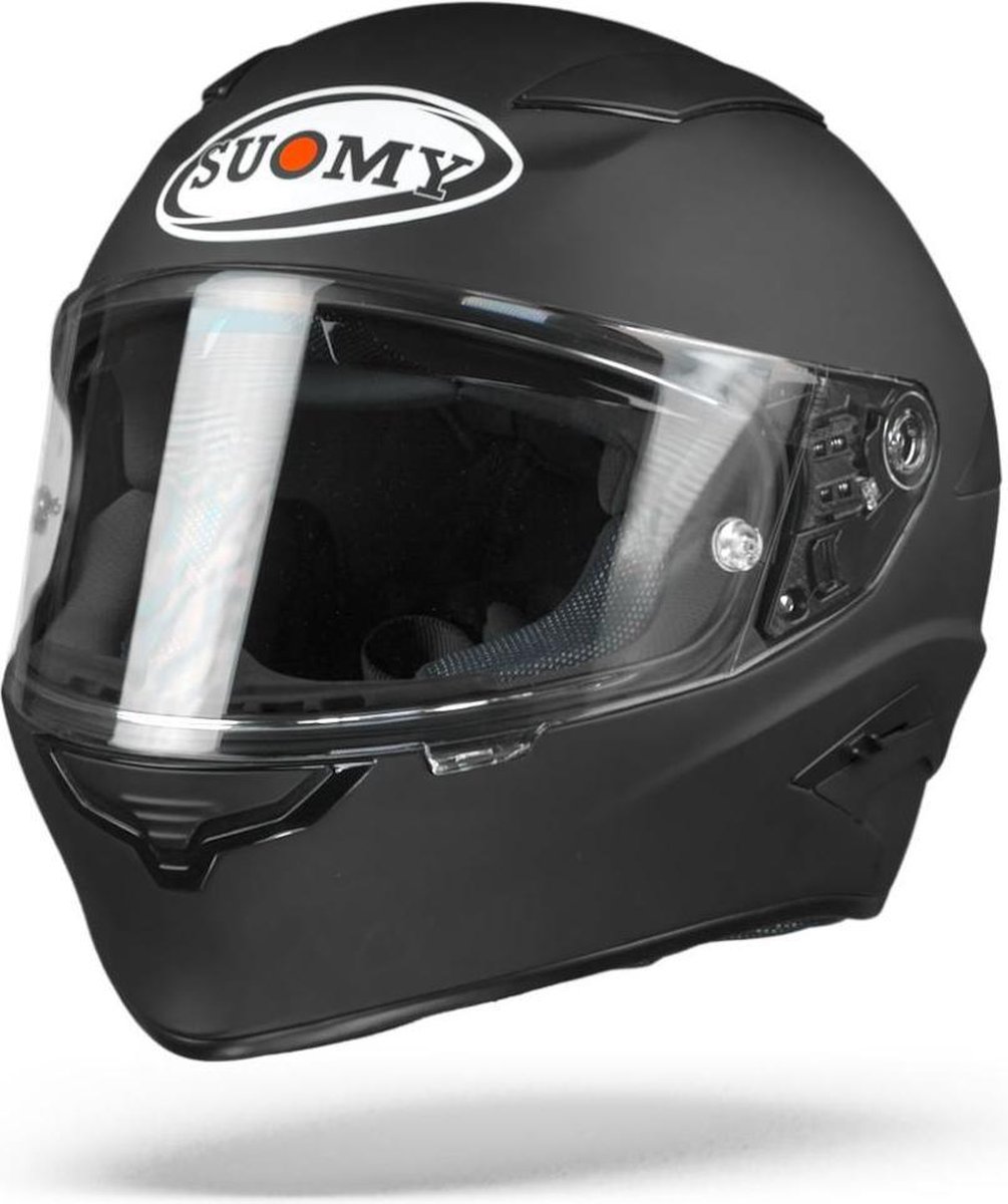 Suomy Speedstar Plain Mat Zwart Integraalhelm - Motorhelm - Maat S