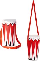 Fiestas Guirca Drum Opblaasbaar 36 Cm Rood/wit