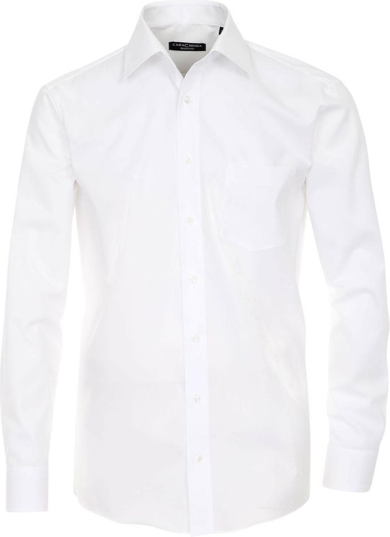 CASA MODA comfort fit overhemd - mouwlengte 7 - wit - Strijkvrij -  Boordmaat: 43 | bol.com