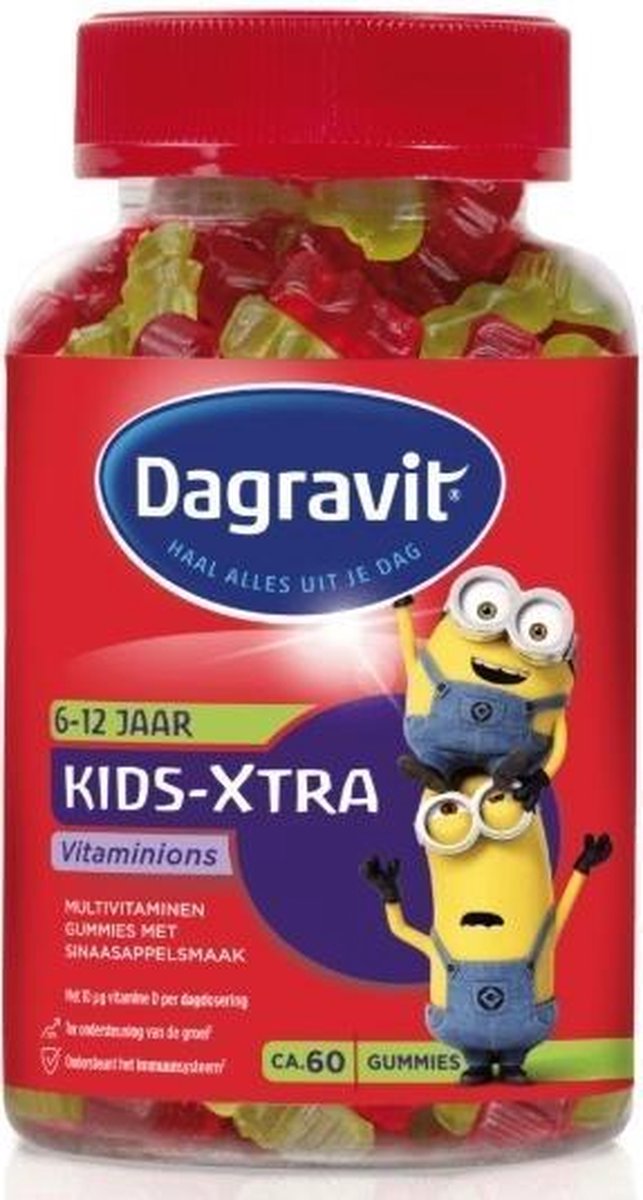 Droogte Acrobatiek Waarschuwing Dagravit Kids-Xtra Vitaminions - Vitaminen - 60 gummies | bol.com