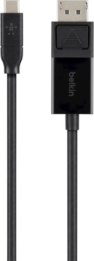 Foto: Belkin b2b103 06 blk video kabel adapter 1 8 m usb c displayport zwart