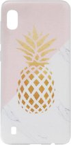 ADEL Siliconen Back Cover Softcase Hoesje Geschikt voor Samsung Galaxy A10/ M10 - Ananas