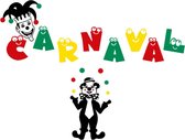 16 delige stickerset herbruikbaar Nar, Clown & Carnaval | Rosami