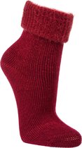 Topsocks fluffyboord sokjes-kersen-39-42 kleur: kersen maat: 39-42