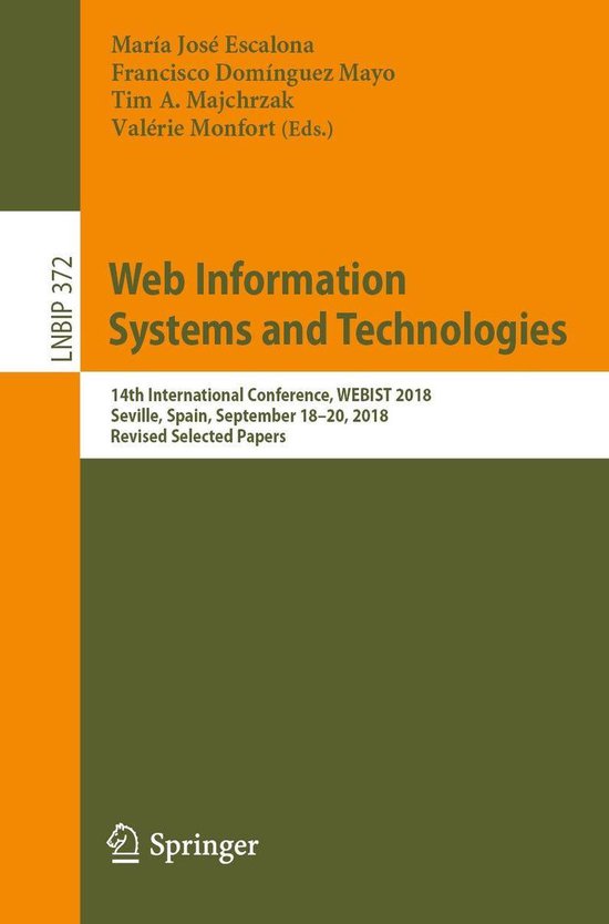 Springer Nature Proceedings Computer Science - Web Informati ... - cover