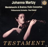 Mendelssohn & Brahms: Violin Concertos / Johanna Martzy