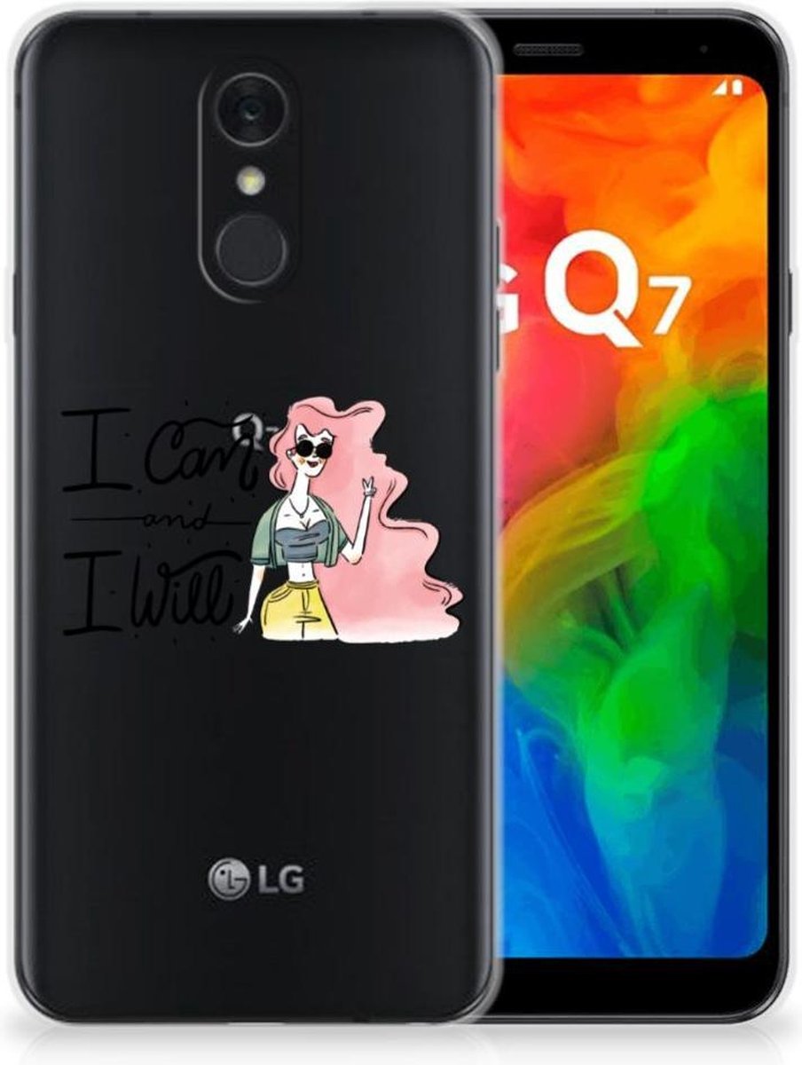 LG Q7 Telefoonhoesje met Naam i Can