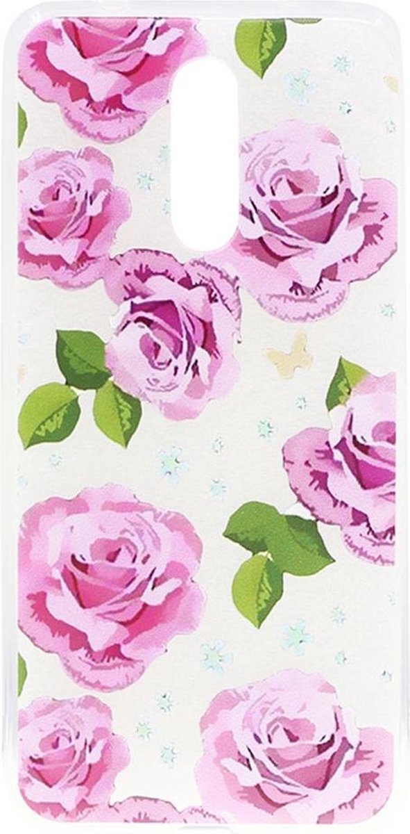 Shop4 - Nokia 3.2 Hoesje - Zachte Back Case Rozen Roze