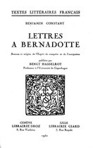 Textes littéraires français - Lettres à Bernadotte