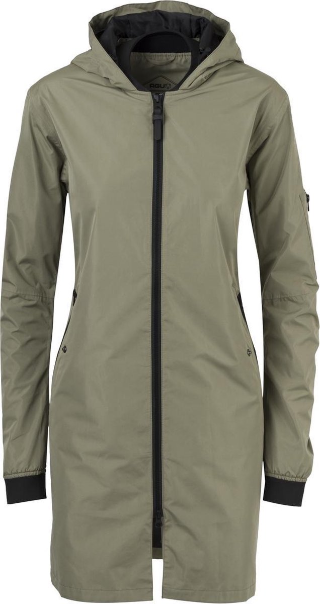 AGU Long Bomber Regenjas Urban Outdoor Dames Groen