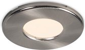 QAZQA hole sl - Moderne Inbouwspot voor badkamer - 1 lichts - Ø 85 mm - Staal -