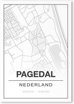 Poster/plattegrond PAGEDAL - 30x40cm
