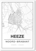 Poster/plattegrond HEEZE - 30x40cm