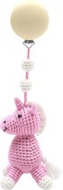 Naturezoo Kinderwagenhanger Unicorn 20 Cm Roze