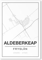 Poster/plattegrond ALDEBERKEAP - 30x40cm
