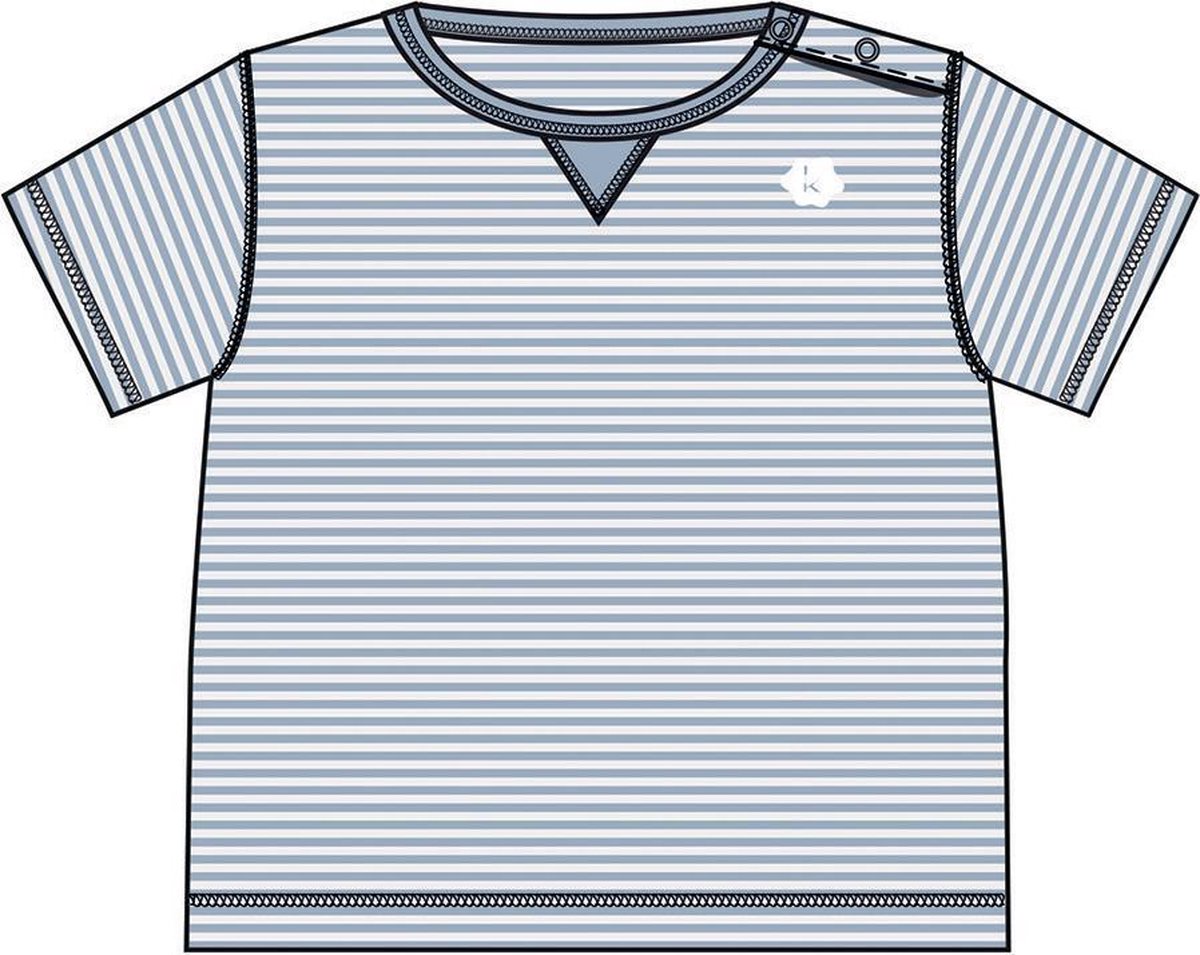 Koeka - T-shirt korte mouw Palm Beach - Soft blue - 74x80