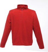 Rood dunne fleece trui met halve rits merk Regatta maat 2XL
