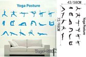 3D Sticker Decoratie Yoga Meditatie Zen Abstract Decor Woonkamer Vinyl Carving Muurtattoo Sticker voor Home Raamdecoratie - YogaG30 / Small