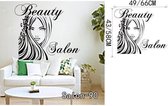 3D Sticker Decoratie Nagel Bar Winkel Muursticker Kapsalon Muur Art Decal DIY Woondecoratie Muurschildering Verwijderbaar Home Decor - Salon90 / L