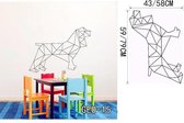 3D Sticker Decoratie Geometrische dieren Vinyl muurstickers Home Decor voor wanddecoratie Een verscheidenheid aan kleuren om uit te kiezen Kinder muurstickers - GEO15 / Small
