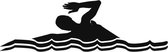 3D Sticker Decoratie Eenvoudig ontwerp Overzicht Voor Kruipen Zwemmer Muursticker PVC Verwijderbaar Waterdicht Kinderen Slaapkamer Hoofdeinde Decoratief