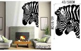 3D Sticker Decoratie DIY Zebra Adesivo De Parede Animal Vinyl Decals DIY Wall Stickers Abstract Art Murals Zoo Home Decor Removable Wall Paper - Zebra7 / Small