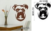 3D Sticker Decoratie Leuke Honden Huisdier muursticker Wc Stickers Honden Husky Siberische Malamute silhouet schakelaar muursticker voor kinderkamer Home Decor - Dog24 / Large