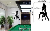 3D Sticker Decoratie Cartoon Design Spelen Pool Snooker Muurstickers Vinyl Verwijderbaar Zelfklevend Home Decor Muurtattoo voor de woonkamer - Snooker5 / Small