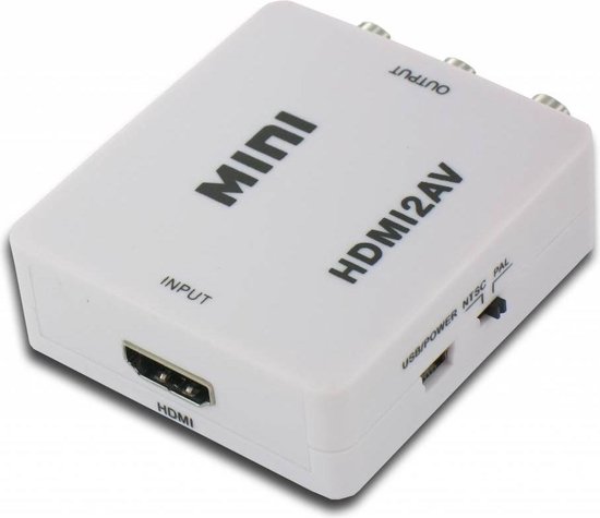 Literatuur vacuüm Verhandeling HDMI Naar Tulp AV Converter - HDMI Naar RCA Composiet Audio Video Kabel  Adapter | bol.com