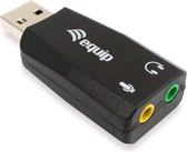 Equip USB-geluidsadapter, geluidskaart, USB 2 x 3,5 mm, stereo Mic-In Line-Out extern