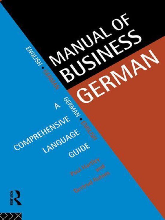 Manual of Business German - cover