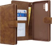 Samsung Galaxy Note 10+ Bookcase hoesje - CaseBoutique - Effen Bruin - Kunstleer