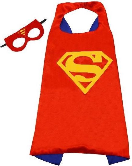 output Afleiding verdrievoudigen Superman verkleedpak Superheld kostuum verkleed pak kinderen 104-110 (S) +  Cape + masker | bol.com