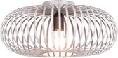 LED Plafondlamp - Plafondverlichting - Trion Johy - E27 Fitting - Rond - Industrieel - Mat Grijs - Aluminium