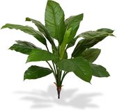 Spathiphyllum King kunstplant boeket 80 cm groen