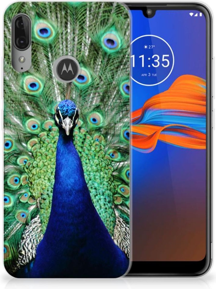 Motorola Moto E6 Plus TPU Hoesje Pauw