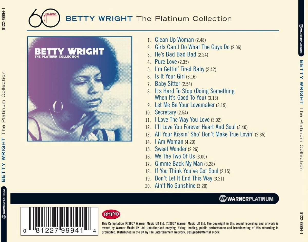 The Platinum Collection Betty Wright Cd Album Muziek Bol