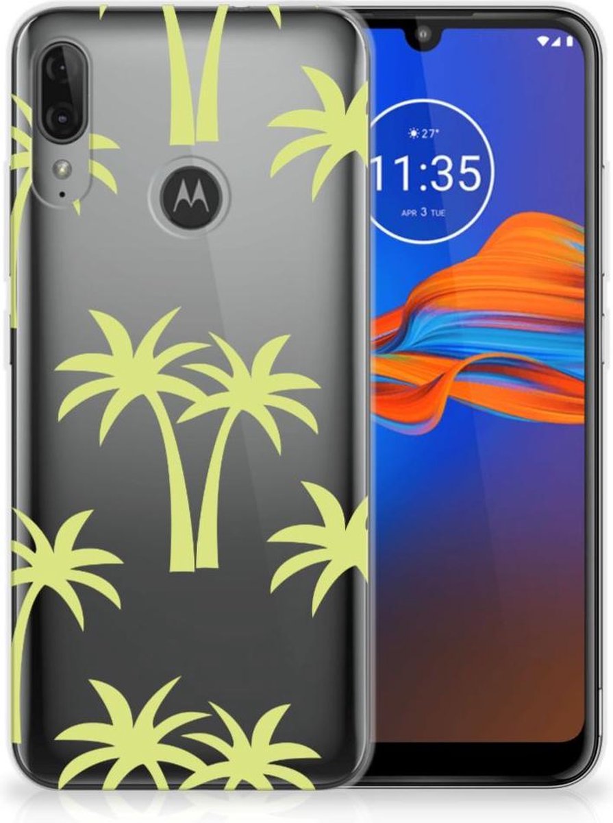 TPU Hoesje voor Motorola Moto E6 Plus TPU Case Palmtrees