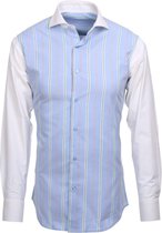 Royal Overhemd heren - Heren overhemd Blauw - slim fit Overhemd blauw-41