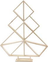 Geometrische kerstboom van hout, H: 60 cm, B: 47 cm, 1 stuk