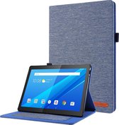 Lenovo Tab M10 hoes - Book Case met Soft TPU houder - Blauw
